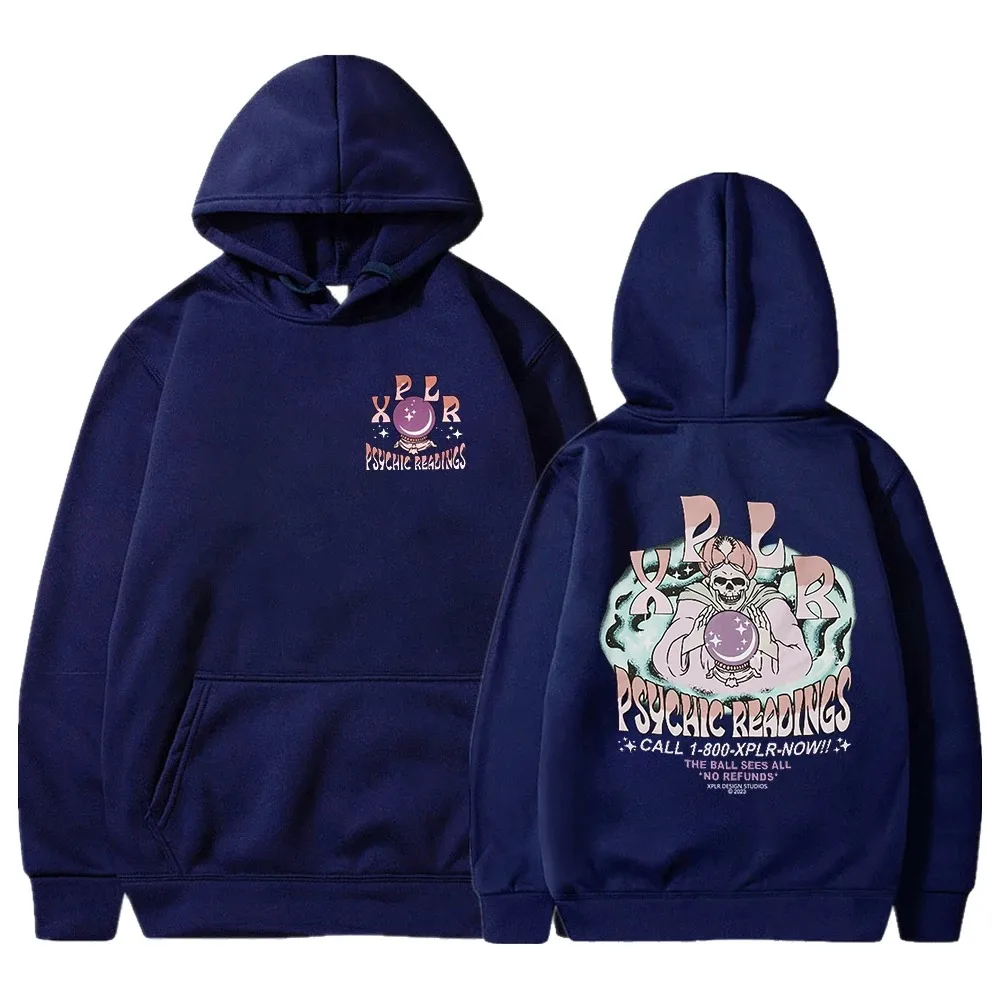 Sam e Colby XPLR Psychic Reading Hoodie Mulheres Homens Camisola Manga Longa Moda Pulôver Roupas 2024