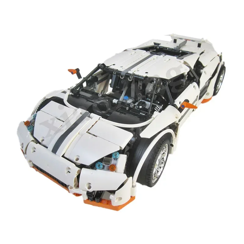 Nieuwe MOC-2811 Roofdier Super Sportwagen Racen 1797Pcs Gesplitste Bouwsteen Model Volwassen Interesse Jongen Onderwijs Speelgoed Cadeau