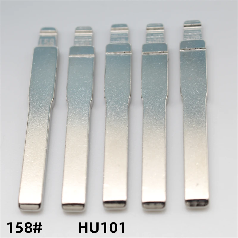 

FLYBETTTER OEM 50Pcs 158# HU101 Original Blank Uncut Remote Key Blade For Ford New Focus Escort