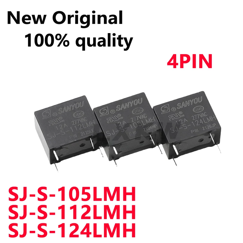 

5/шт. новое оригинальное реле SJ-S-105LMH SJ-S-112LMH SJ-S-124LMH 4-контактное 12A чувствительного типа в наличии