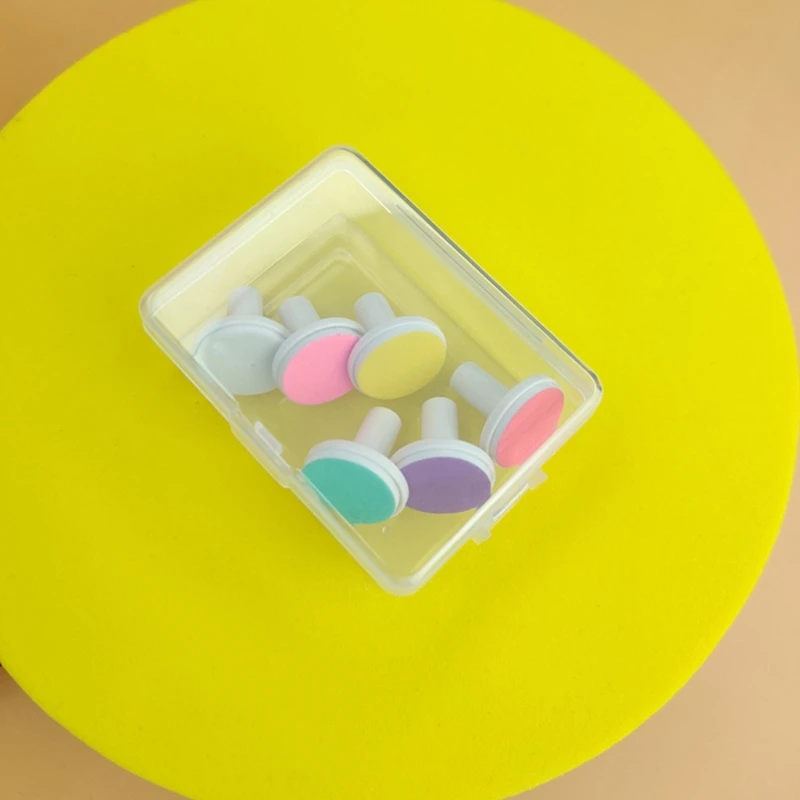 6 Stks/set Elektrische Nagels Trimmer Pads Vervangende Slijpkop Voor Babynagelvijl Kinderen Trimmer Manicure Reserveonderdeel