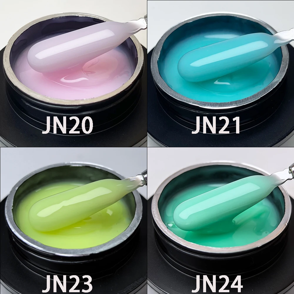 Hema TPO الحرة Jillnails جل منشئ الأظافر 50 جرام عارية حليبي أبيض وردي الذاتي التسوية المتوسطة هلام لبناء تمديد الأظافر