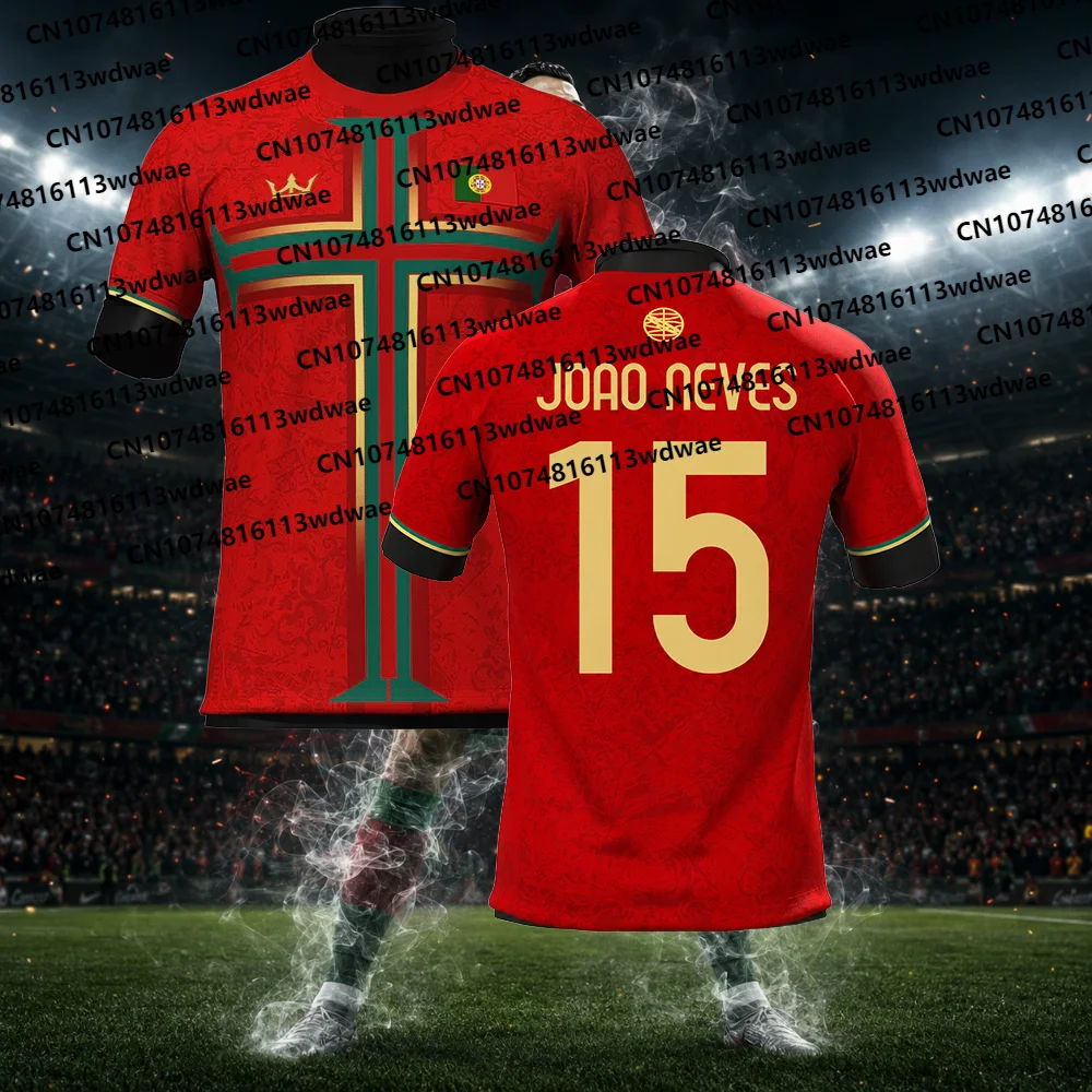 2026 New Portuguesa Football Jersey Quick-Drying Ronaldo 7 Jersey Outdoor football training suit Special Edition Kid T-shirt view 4