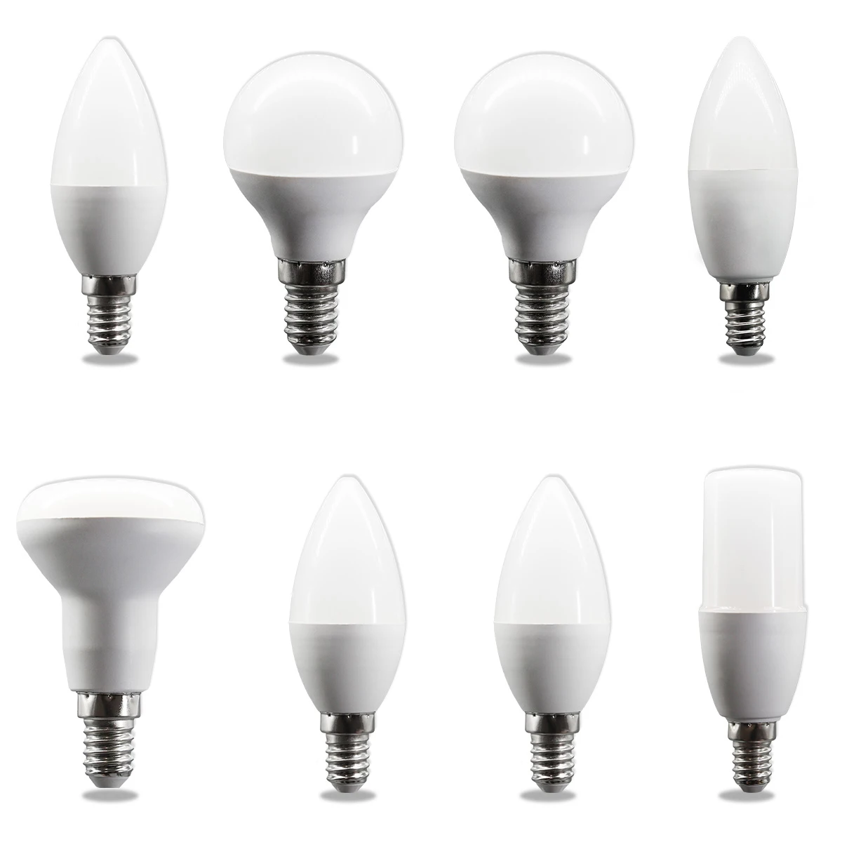 8 قطعة هايت عمر E14 LED لمبة مصابيح G45 C37 T37 R50 AC220V-240V 3 واط 6 واط 7 واط 9 واط لا وميض RA80 + الإضاءة للمنزل غرفة نوم لمبات #1