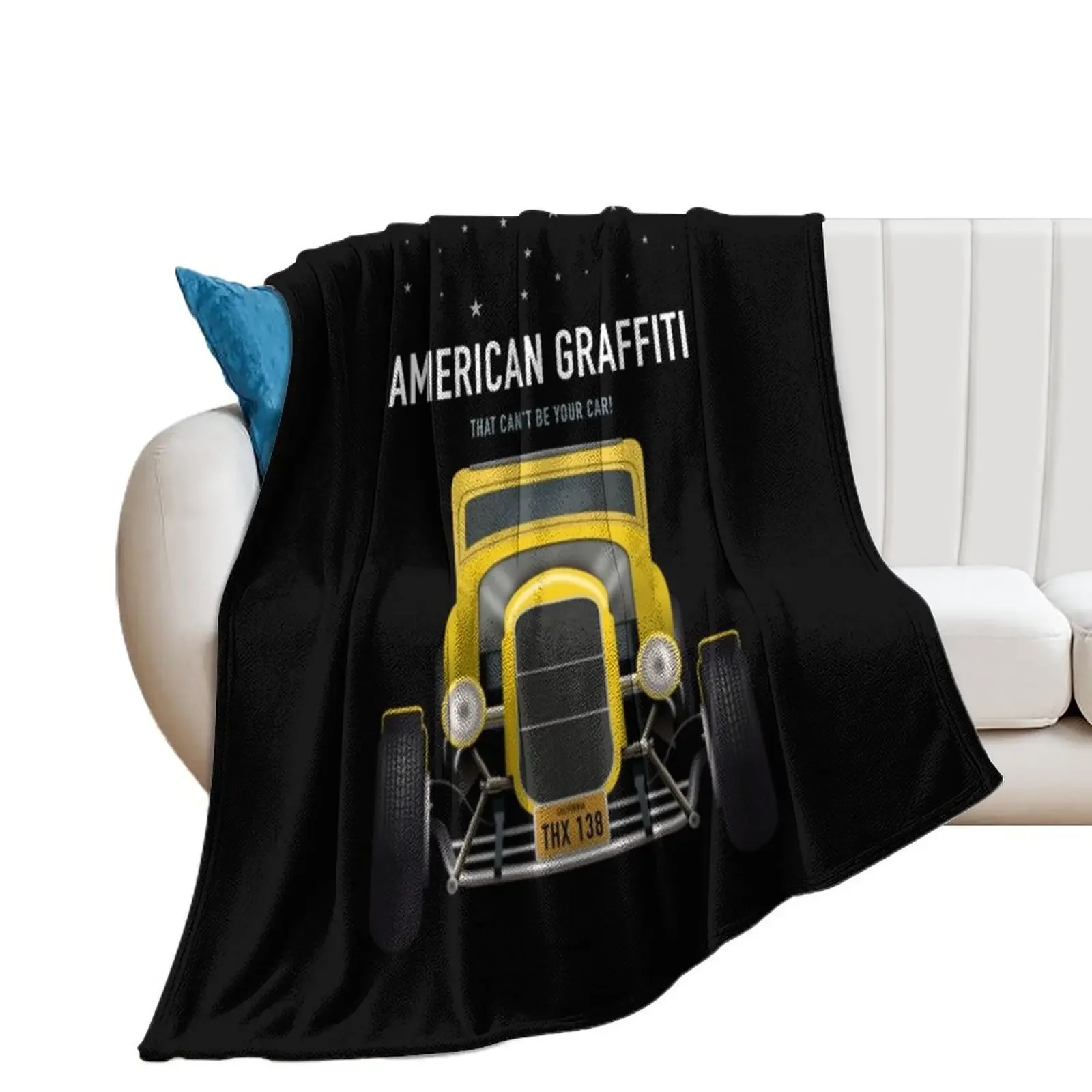 

American Graffiti T-ShirtAmerican Graffiti - Alternative Movie Poster Throw Blanket Thermal Bed covers Cute Plaid Blankets