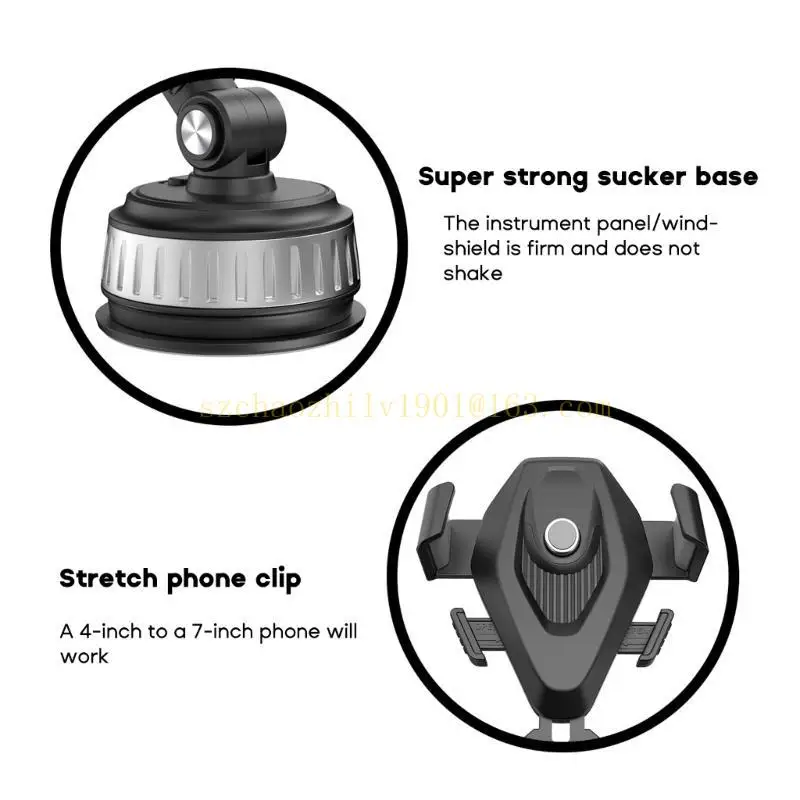 62KA hút cốc điện thoại giữ kính chắn gió bảng điều khiển không khí thông hơi điện thoại gắn kết mạnh mẽ