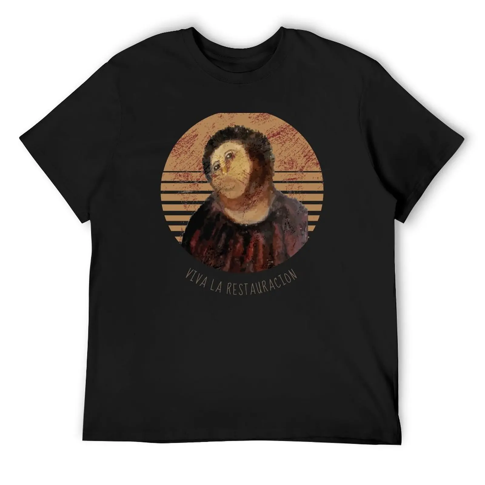 Viva La Restauracion Jesus Fresco Restoration Fail Meme T-Shirt anime t shirts oversized t shirt tee shirts for men