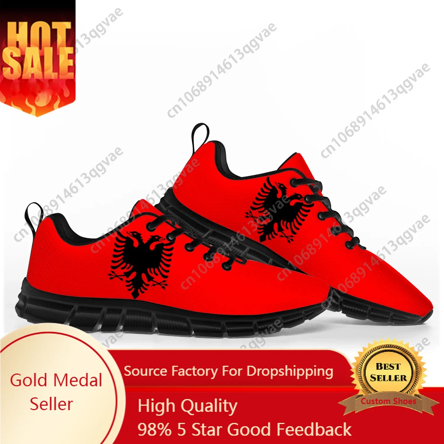 

Albanian Flag Sports Shoes Mens Womens Teenager Kids Children Sneakers Albania Casual Custom High Quality Couple Shoes