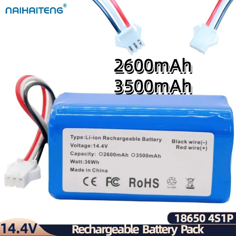 14,4 V 14,8 V 2600/3500mAh цилиндрическая аккумуляторная батарея Pack для пылесоса KONKA KC-V1 Baoli Dymosen Elfbot электрическая швабра