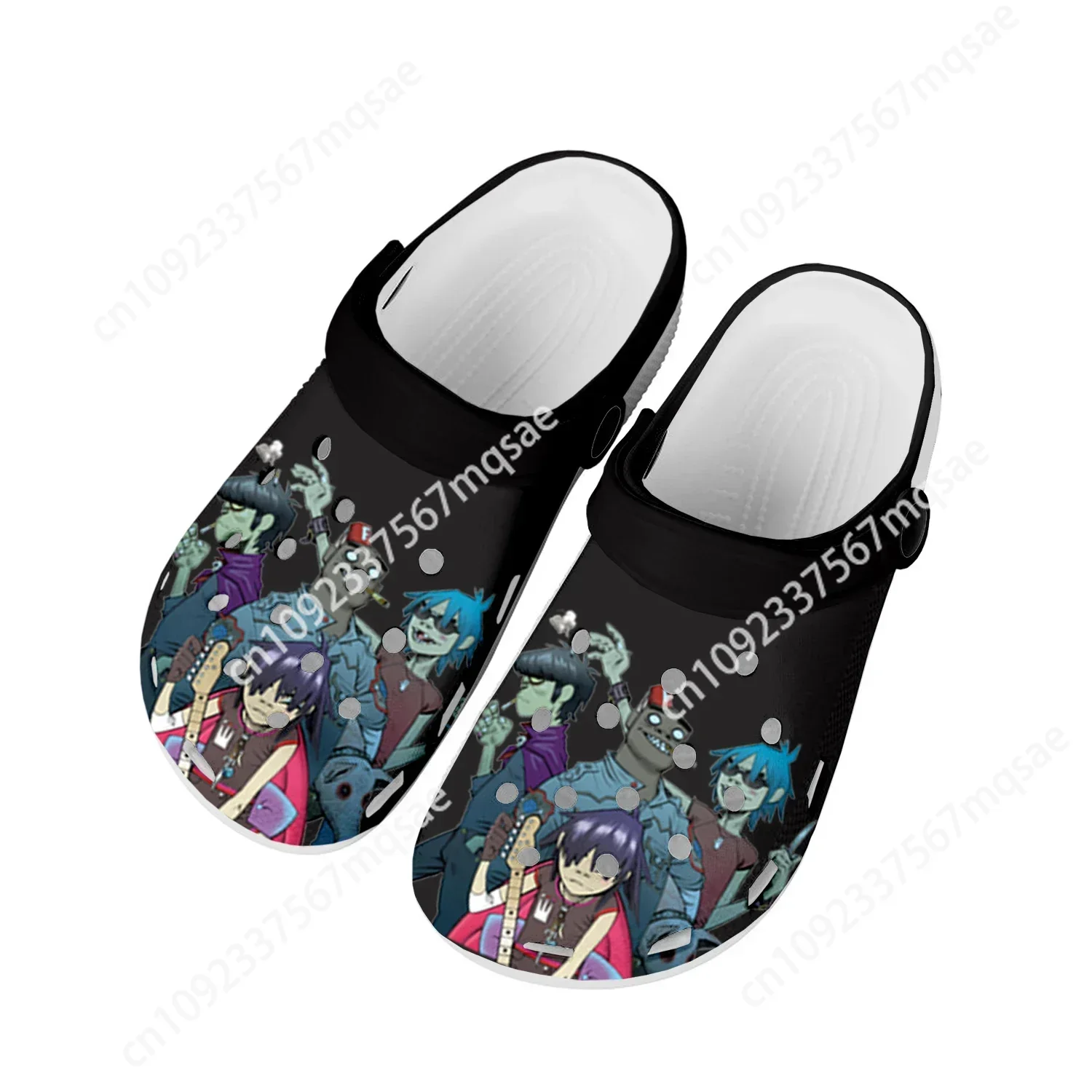 

Gorillaz Virtual Rock Band Fashion Home Clogs Custom Water Shoes Mens Womens Teenager Shoes Clog Breathable Beach Hole Slippers