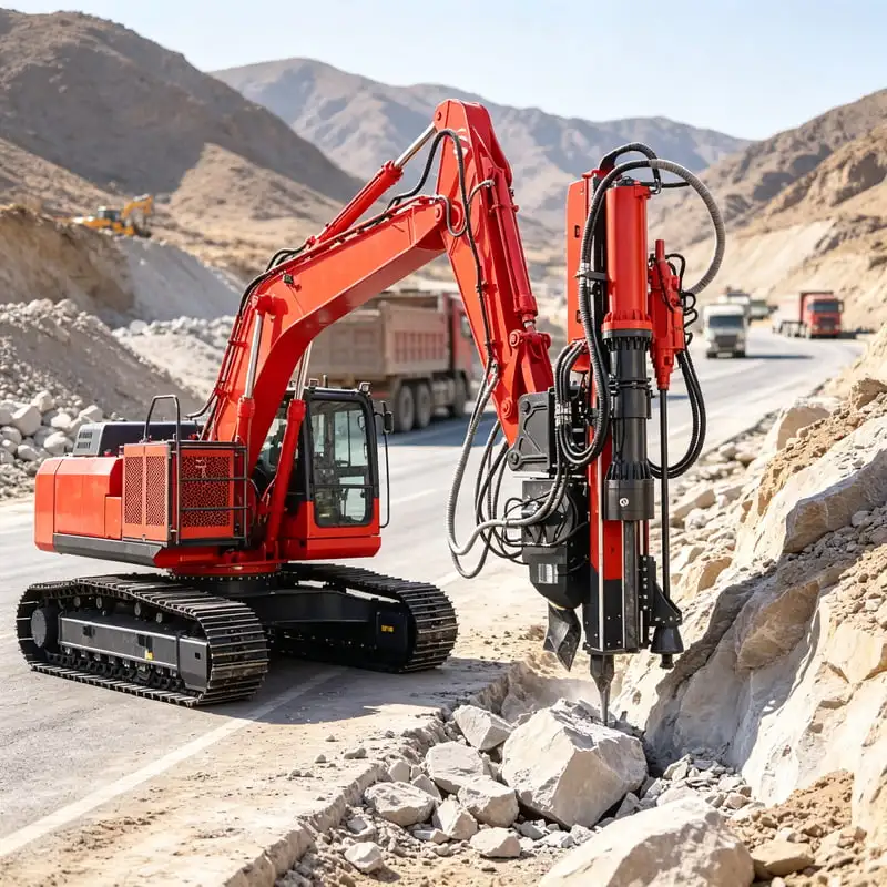 Versatile Hydraulic Rock Splitter with Integrated Drill Split Function for Concrete Demolition Customized Rock Drill Splitter