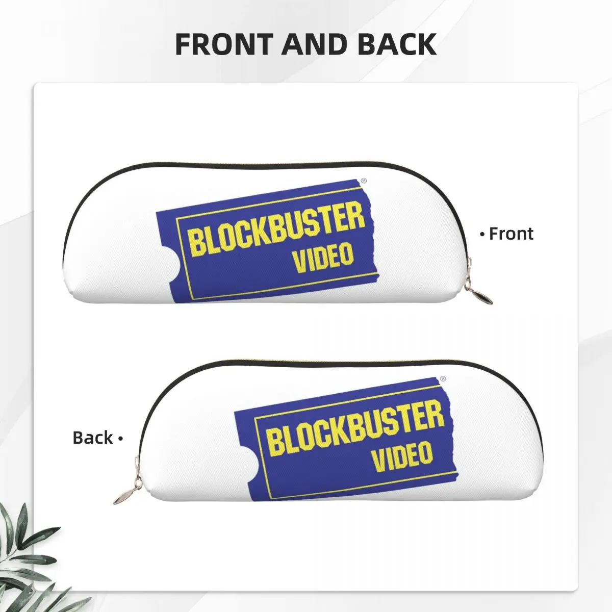 블록버스터 비디오 연필 케이스 펜 홀더 보관 문구 용품 대용량 펜 상자 연필 가방 학생 선물