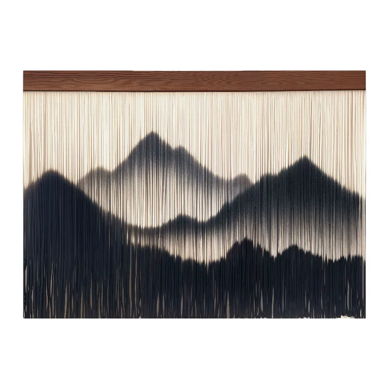 Alpine hotel B & B background wall decorative tapestry handmade cotton rope woven fringed wall