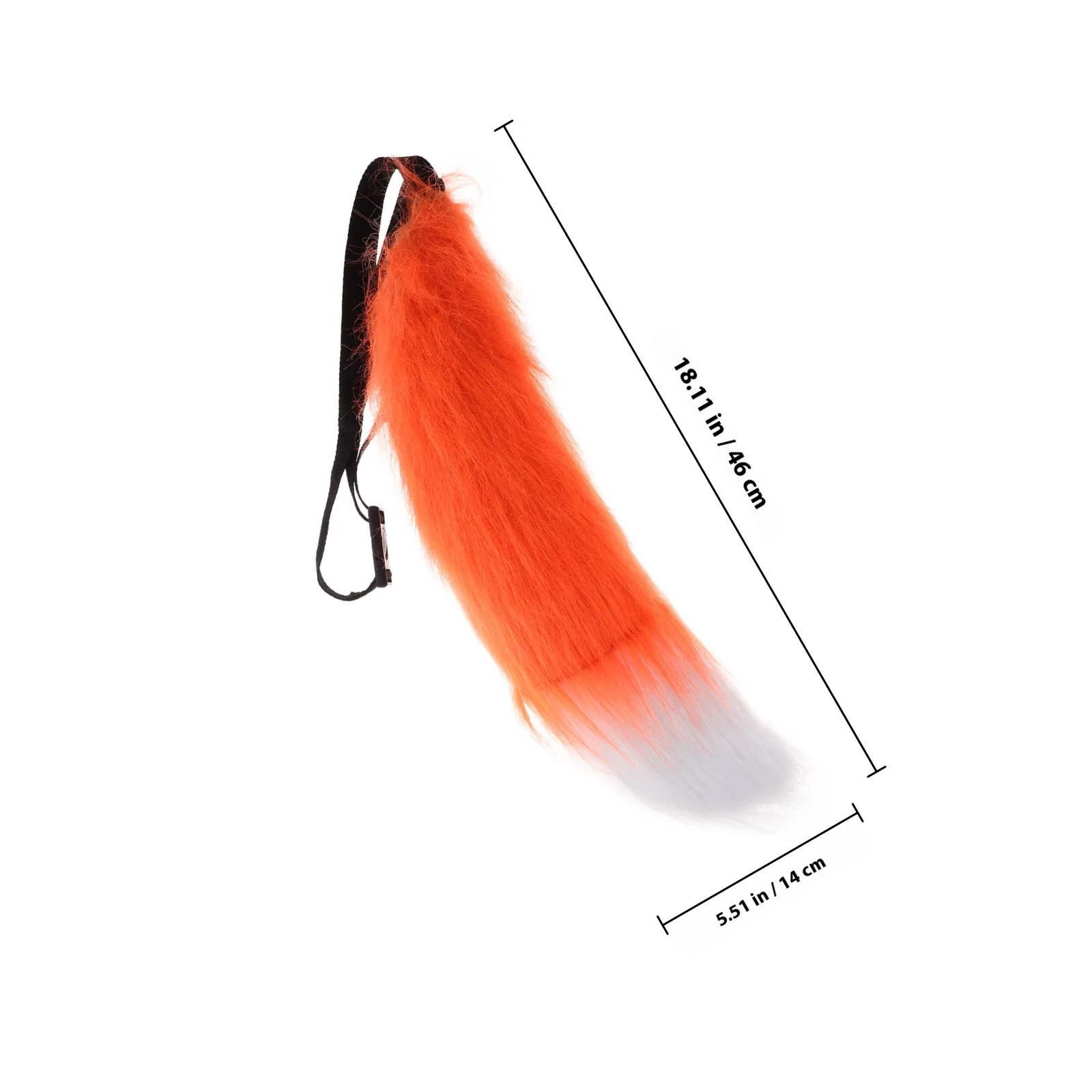 1Set Costume Accessory Realistic Design Adjustable Length Soft Comfortable Material Perfect for Halloween Cosplay Fox