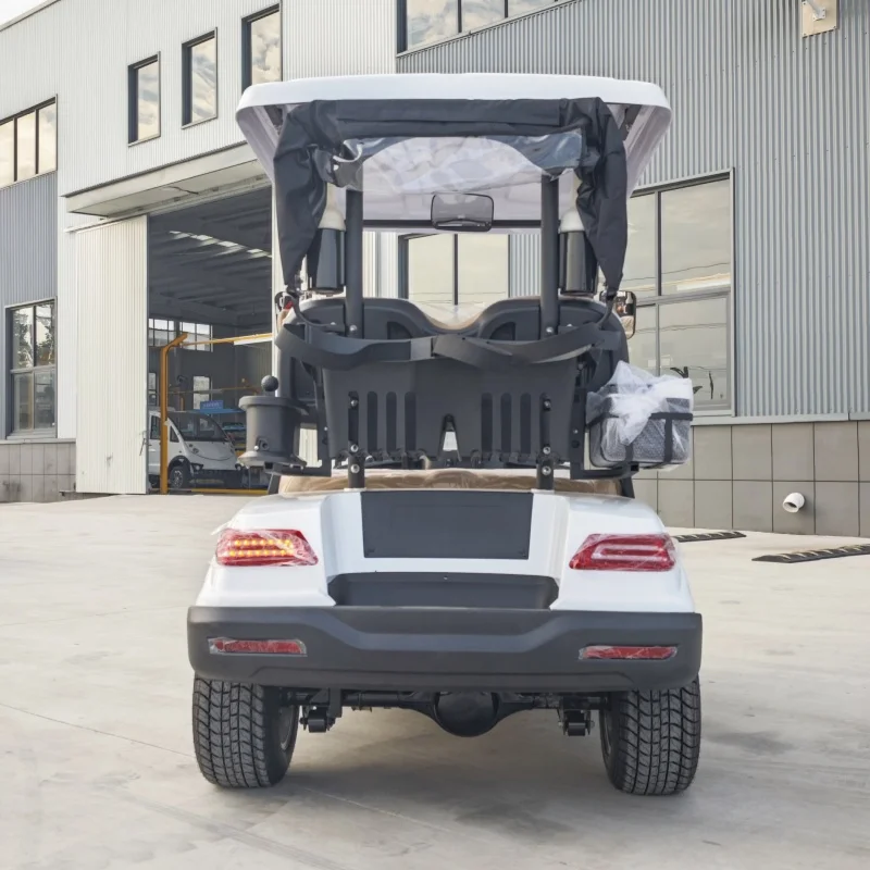 

Club Car Private Club VIP Touring Electric Golf Cart Wholesale With Folding Windshield With Golf Bag Rain Cover For Golf Course