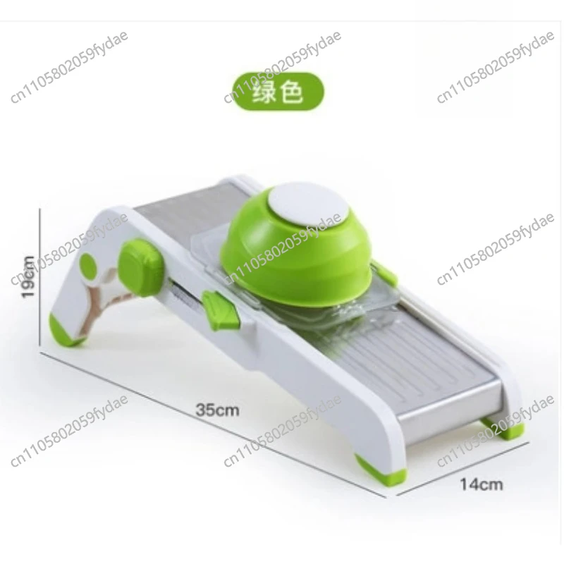 Multi-Function Vegetable Slicer for Home Use - Potato & Radish Slicer/Stripper with Adjustable Thickness, Stainless Steel