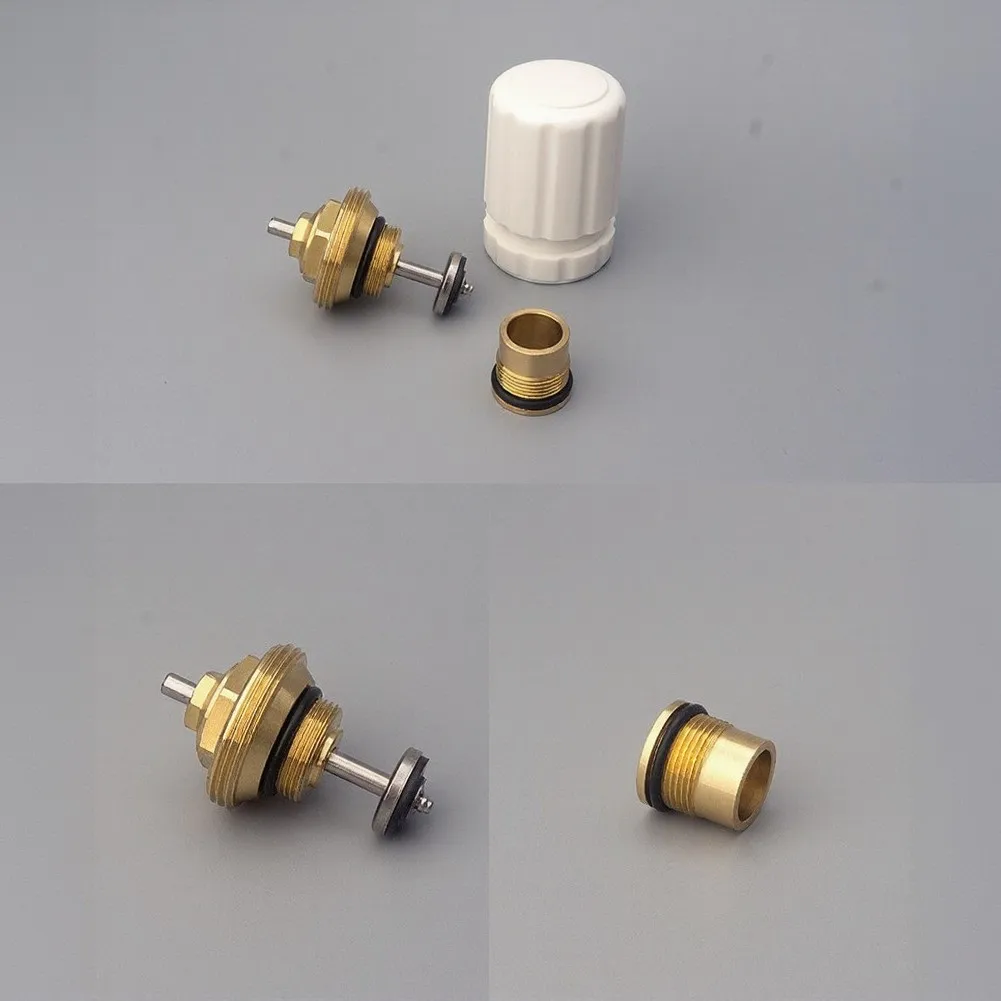 Automatic Spring Valve Core For Underfloor Heating, Copper ABS Temperature Control Shut-off Valve No Battery Required