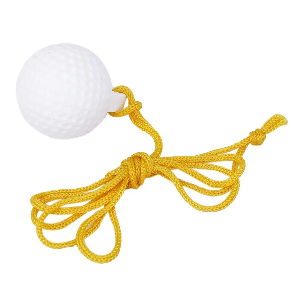 Golf Practice Ball & Rope Lanyard Hit Swing Training Aid Accessory