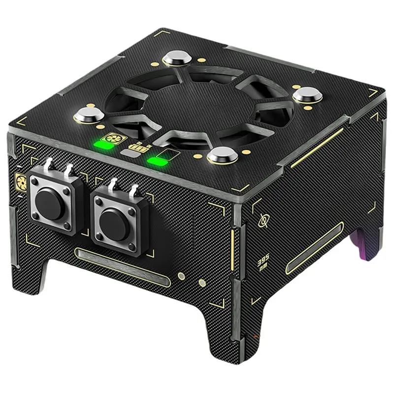 【last-chance】smoke-exhaust-tool-3w-dual-function-cooling-fan-led-display-phone-heat-dissipation-smoke-exhaust-tool