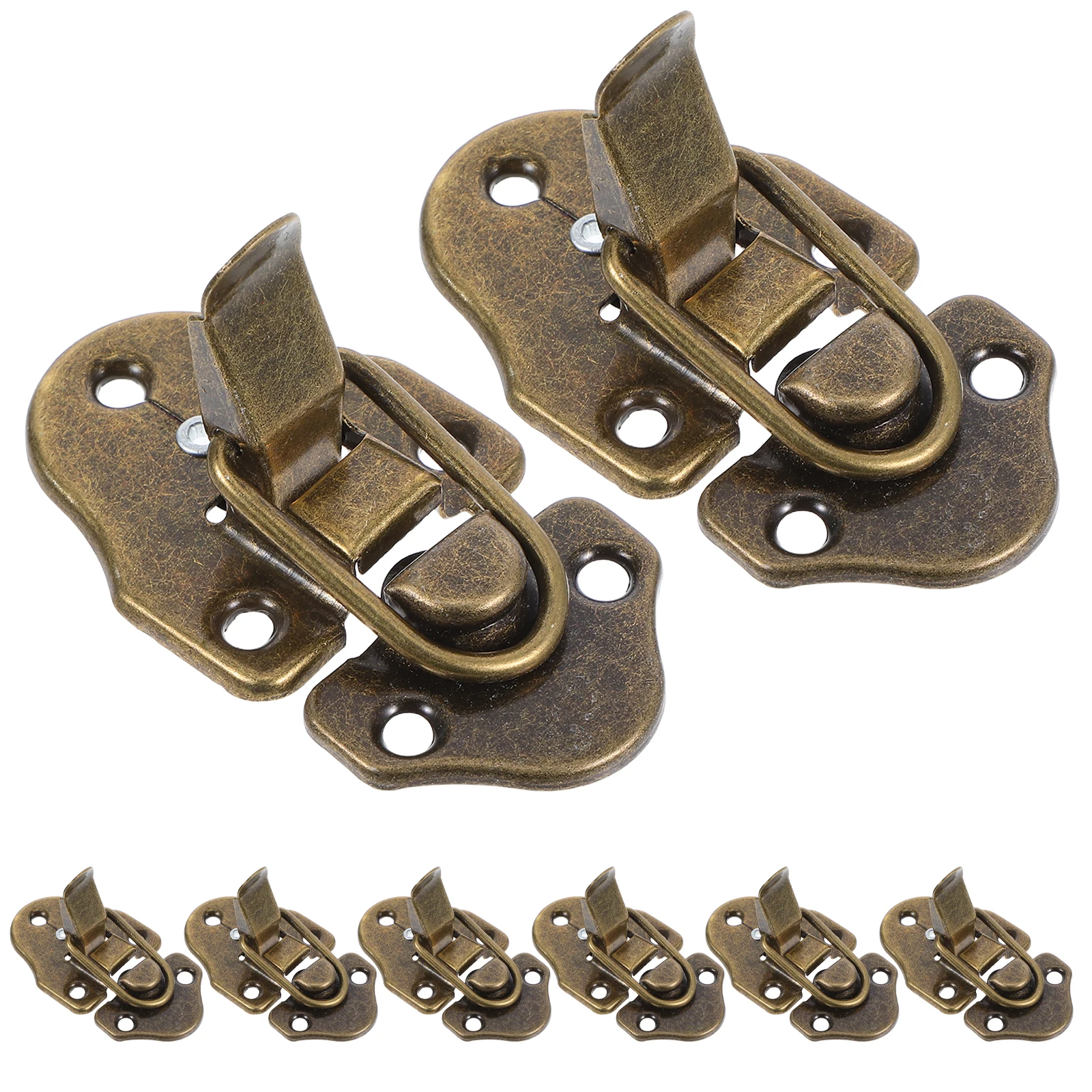 

Retro Wooden Box Lock Buckle Hook Cabinet Latch Jewelry Chest Hardware Latches Boxes Key