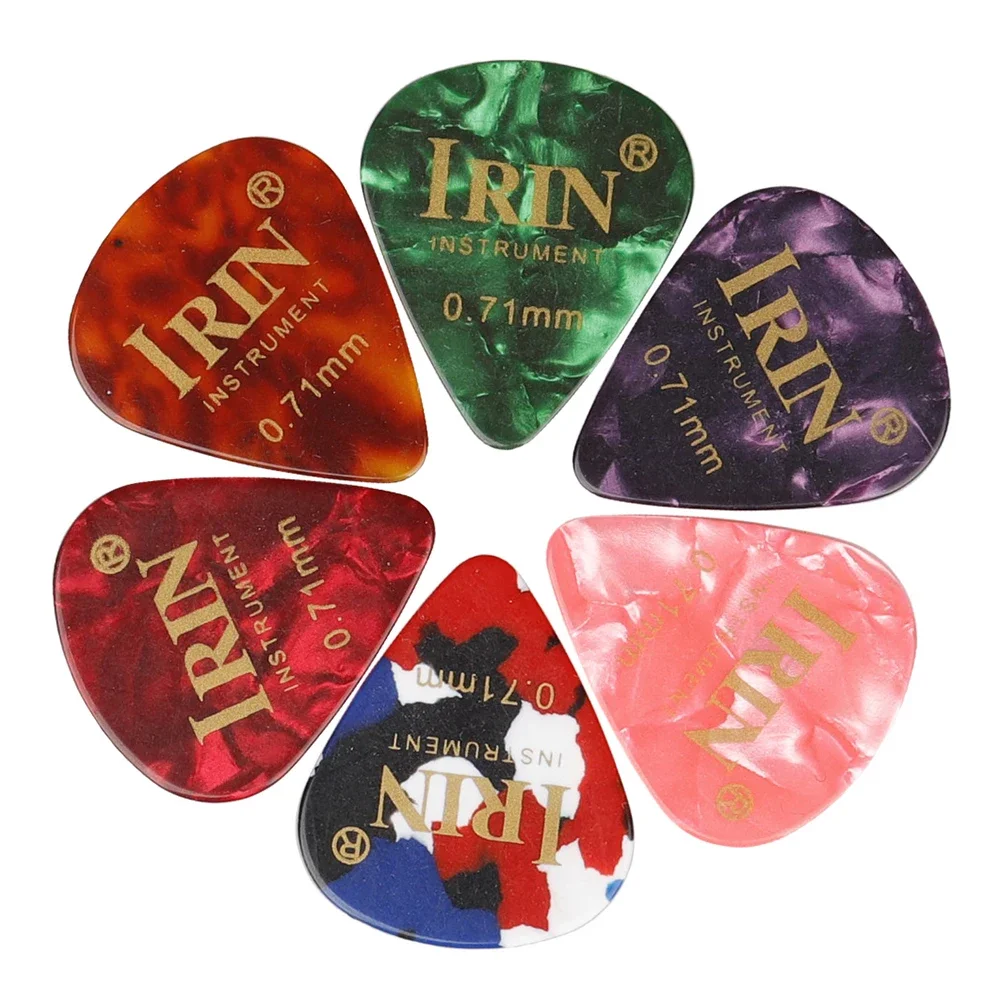 IRIN 100Pcs Guitar Picks 0.71mm Guitar Pick Set Acoustic Electric Guitar Bass Ukulele Mandolin Picks Guitar Parts & Accessories