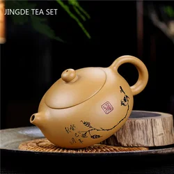 Chinese Yixing tea pots Purple Clay Teapot Raw ore Gold Section Mud beauty kettle Handmade Custom Boutique Tea set 240ml