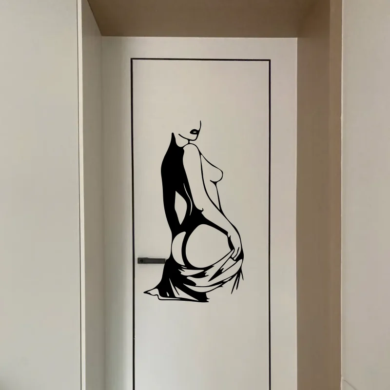 Female Body Line Wall Sticker Art, Beautiful Wall Decoration , Suitable for Home Living Room Office Decoration #280