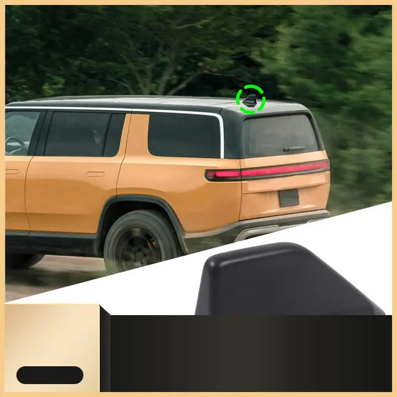Car Shark Fin Antenna Cover Trim For Rivian R1T R1S 2022 2023 Exterior Accessories-N30R