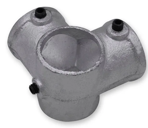 

2 шт./лот (для трубы 48 мм) трехходовой соединительный тройник для стальных труб, соединенный крепеж, подключенный