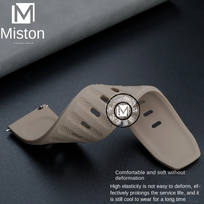 Suitable for Garmin 245 255 645M 265 955 965 Watch Strap Gorchi COROS Waterproof Silicone Watch Strap for Men