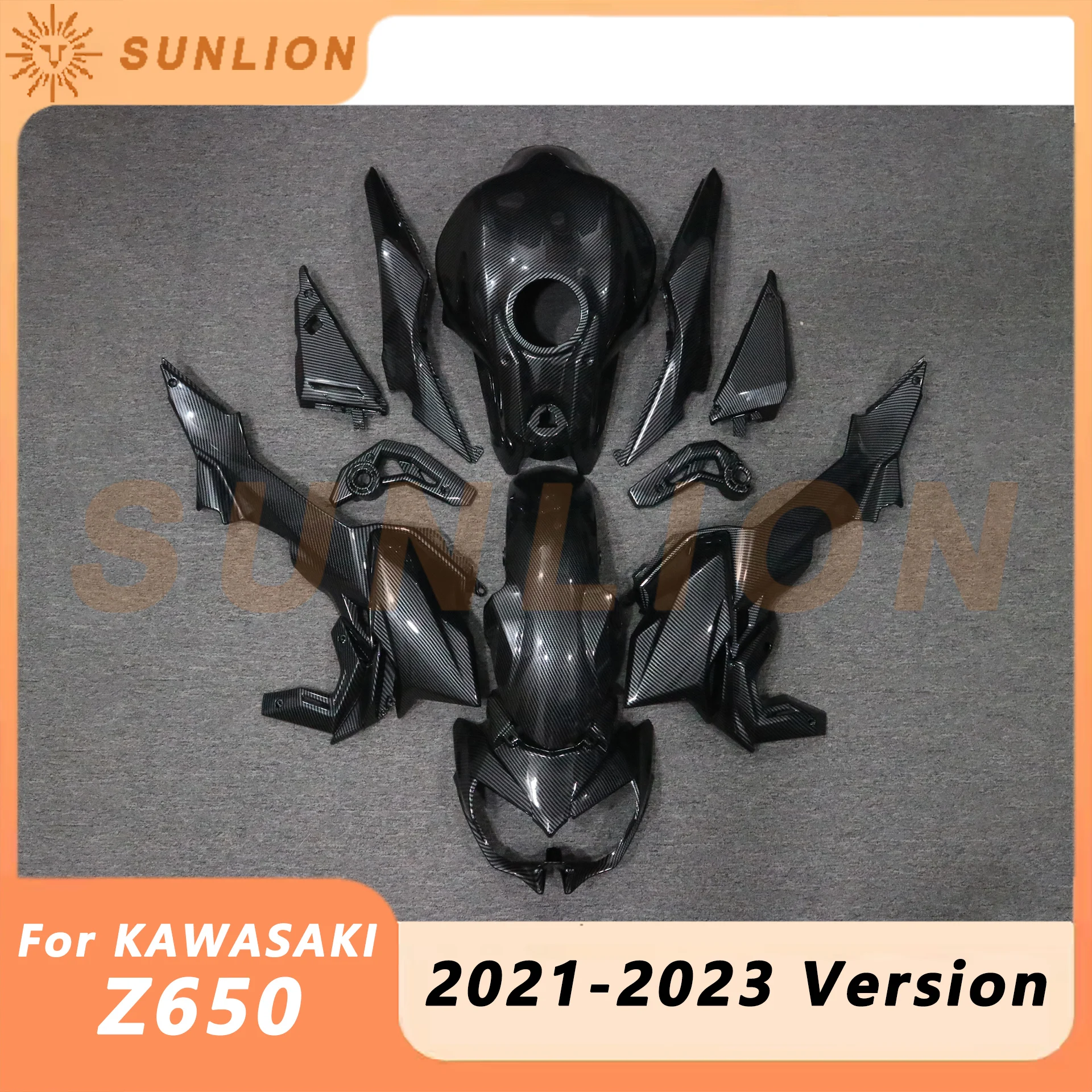 Motorycle Full Body Kits Fairings Bodywork  Carbon Fiber Painted  Look For KAWASAKI Z650 2020 - 2023 Version 2020 2021 2022 2023