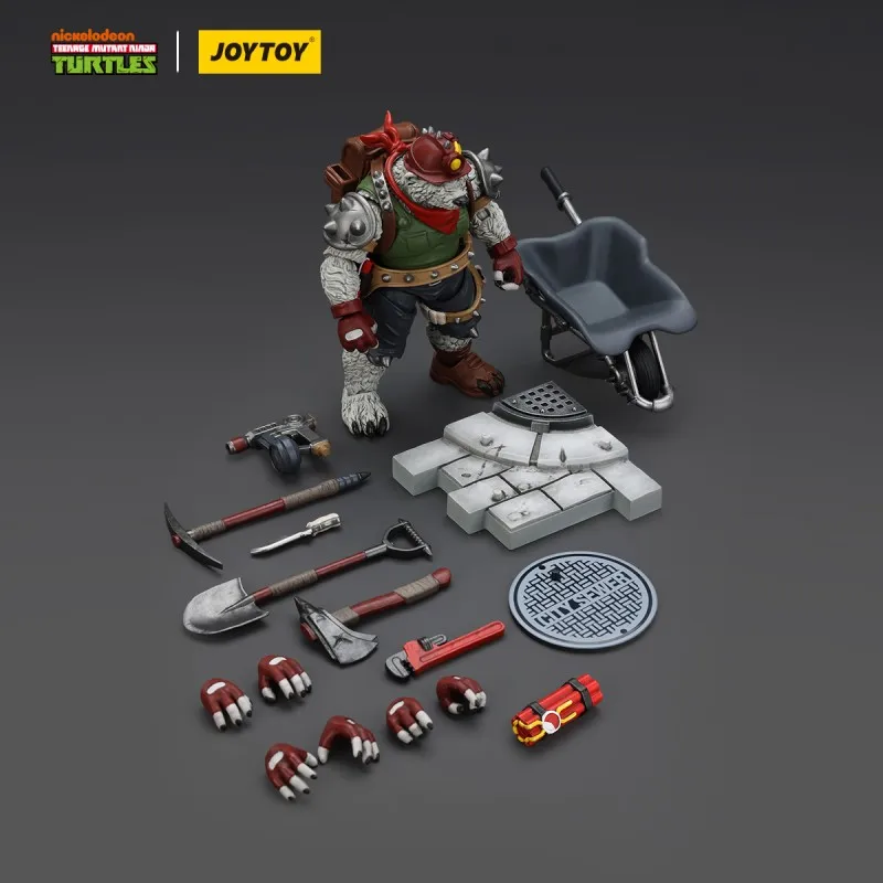 【الطلب المسبق】JOYTOY TMNT Teenage Mutant Ninja Turtles Series Dirtbag 1:18 عمل نموذج لجسم إصدار جامعي لعبة هدية