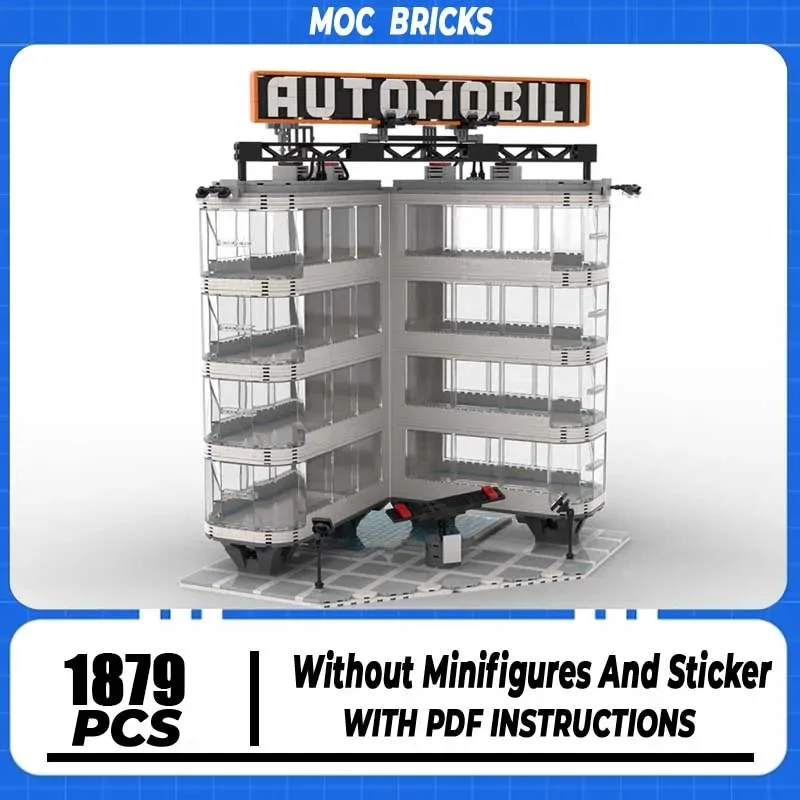 Blocs de construction Moc Speed Champion Museo Automobile Moderno Model Technology Brick DIY Assembly Construction Toys Holiday Gift