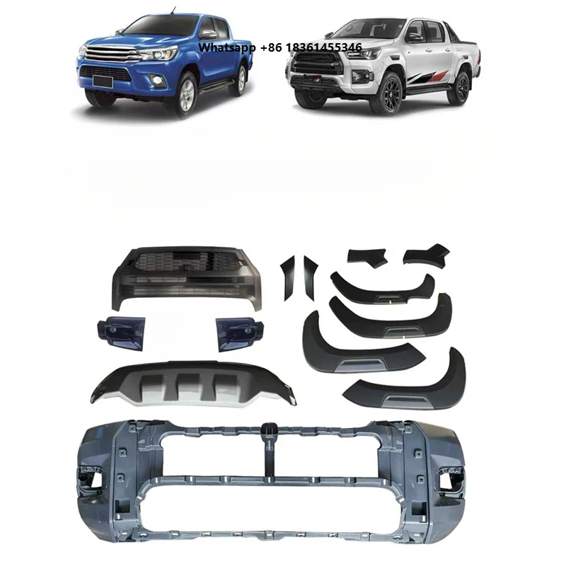 

Plastic Front Bumper Auto Body Kit 2016-2019 for Revo Rocco Upgrade 2021 GR Sport New Condition