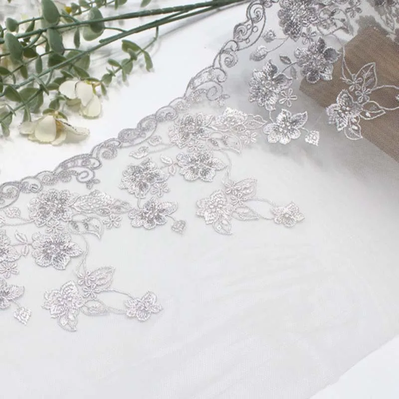 

30Yards Floral Embroidery Lace Trim DIY Craft Sewing Supplies Skirt Hem Decoration Accessories Wedding Lace