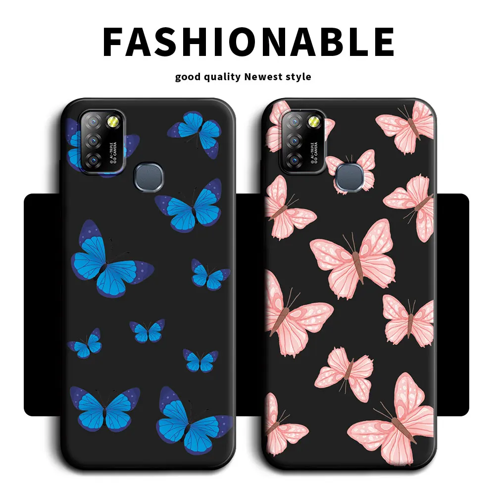 For Infinix Smart 5 India Smart6 X657B Case Soft Silicone Panda Flower Butterfly Couple Phone Case For Infinix Smart6 Back Cover