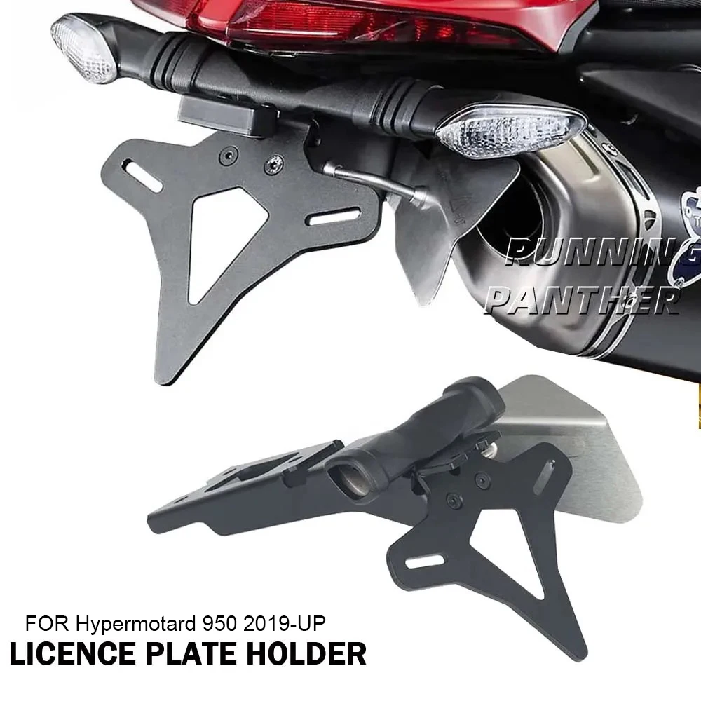 

For Ducati Hypermotard 950 2019-UP Motorcycle Accessories Rear Short Tail Stock License Plate Holder Tailstock Frame Bracket Kit