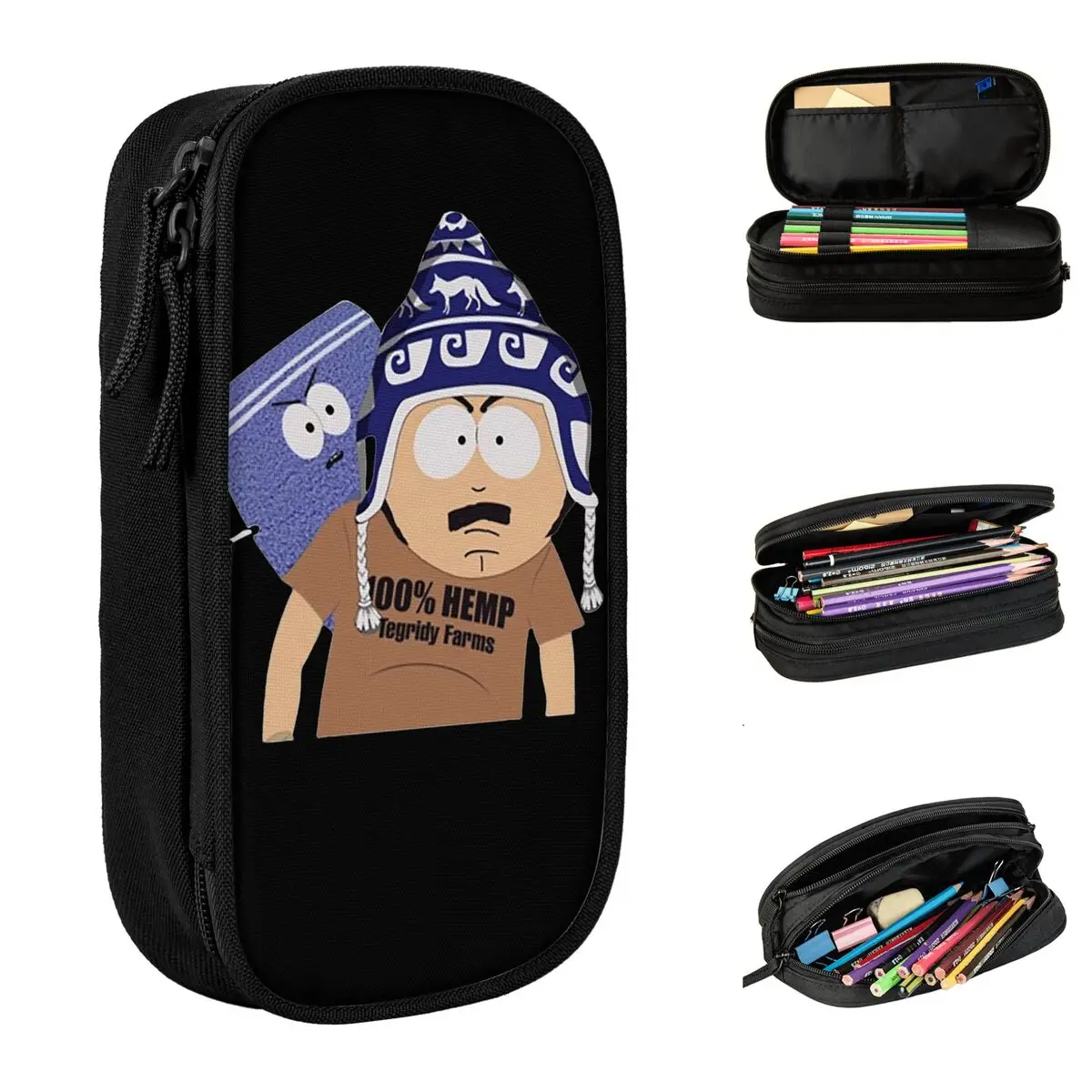 

Tegridy Farms Randy Marsh Towelie Pencil Case Southspark Pen Holder Pencil Bags Student Students School Gifts Pencilcases
