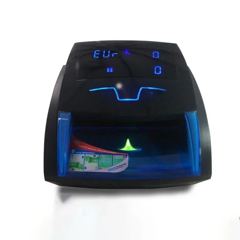 Mini Handy Banknote UV/MG Detecting Machine Fake Euro Notes Money Bill Detector for USD/EUR Cash Detector with Battery