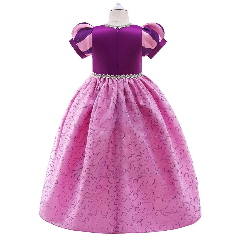 Carvinal Girls Princess Dress Cinderella Aurora Sofia Rapunzel Cinderella Halloween Costume Children Birthday Party Prom Dresses