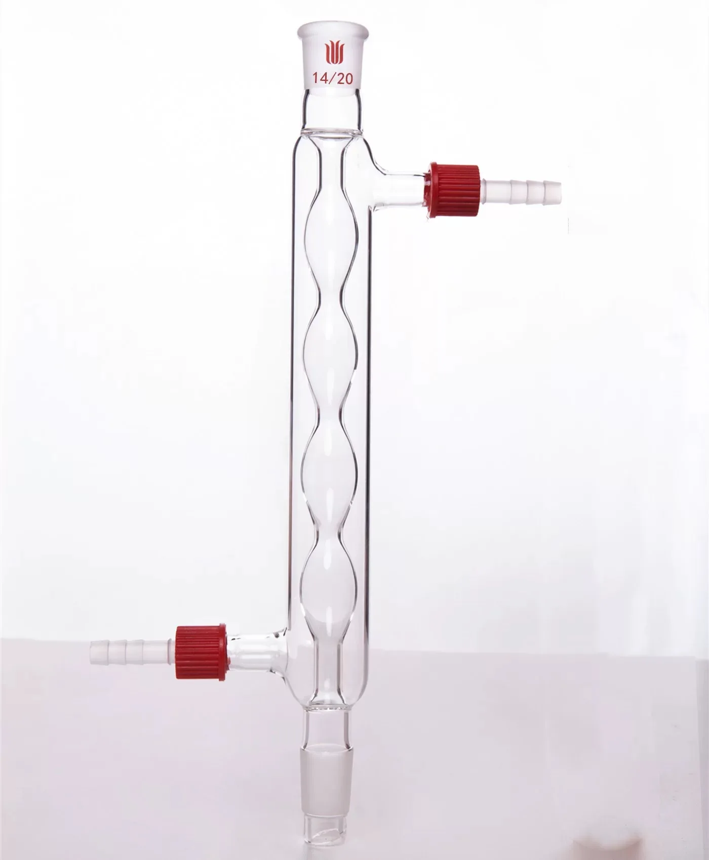 

Spherical Condenser, Allihn Condenser, 14/20 19/22 24/40 29/42, φ 8mm Detachable Small Nozzle, Borosilicate Glass, C62-SYNTHWARE