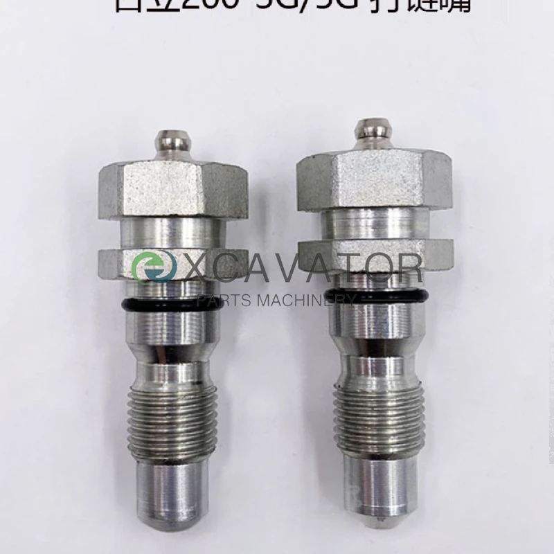 For Hitachi zax55 70 120 200 210 240 300-5a 5g Tension cylinder chain nozzle Grease nipple Excavator Parts