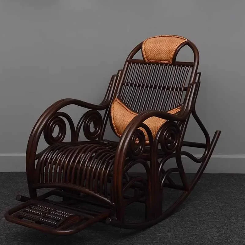 Waterproof Nordic Living Room Rocking Chairs with Armrests, Mobile Recliner for Comfy Seating, Stylish Furniture for Your Home