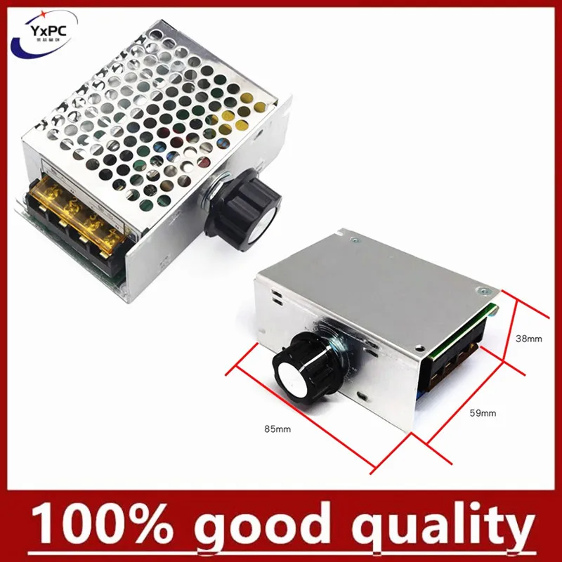 4000W AC 110V-220V SCR Adjustable Motor Speed Controller Control Dimming Dimmers Voltage Regulator Thermostat Import High-power