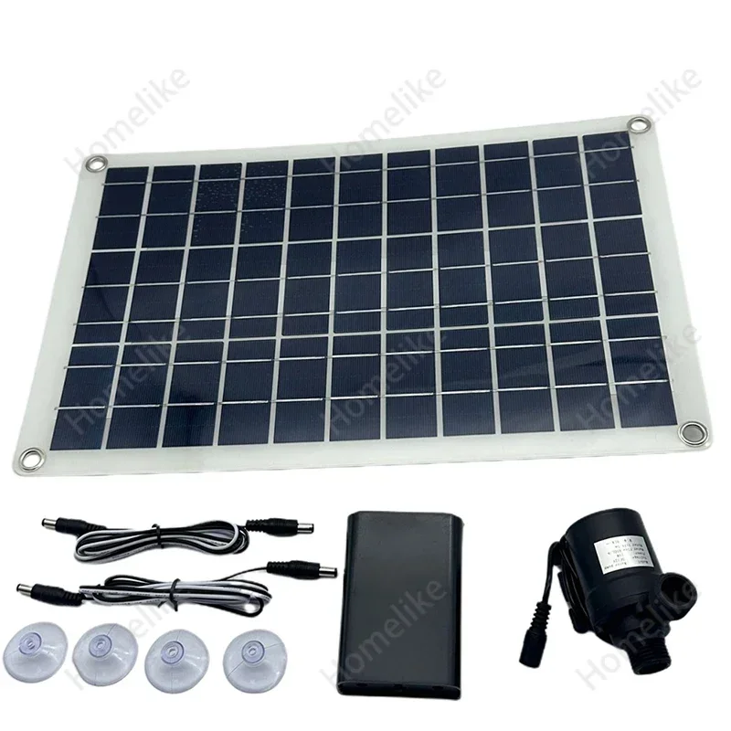 

New 50W Solar Panel 800Lh DC 12V Brushless Solar Water Pump Kits Solar Pond Pump Bird Bath Water Pump Home Garden Decorations