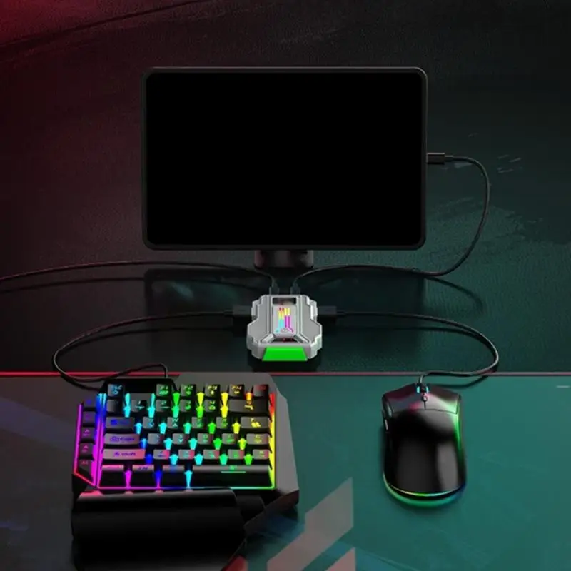 652F Precise Keyboards Mouse Converter Providing Accurate and Mouse Input Enhances Mobile Gaming Experience