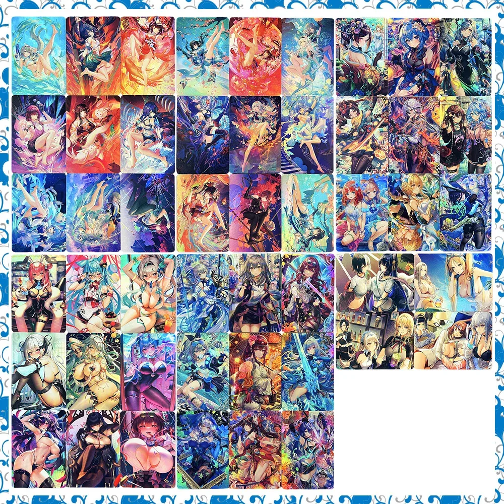 

Аниме История Богини DIY ACG Kafka Хацунэ Мику Shenhe Камисато Аяка Премиум Вспышка Коллекционная карта Рождественский подарок на день рождения