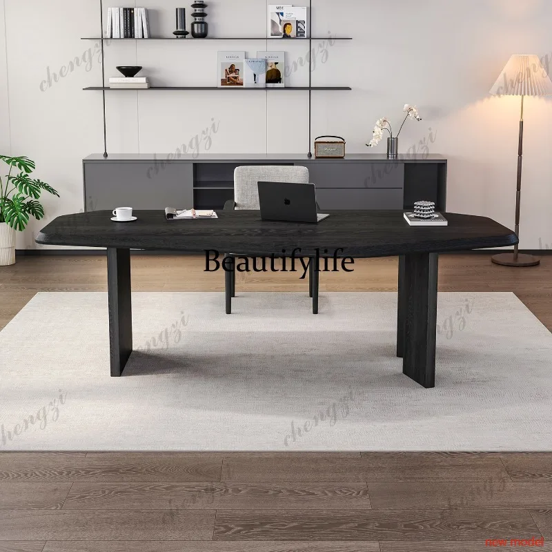 Organizador de Armazenamento para Mesas de Computador, Mesa de Escritório Moderna e Elegante para Notebook, Mesa de Jogos, Mesa Executiva para Leitura, Mobiliário F132