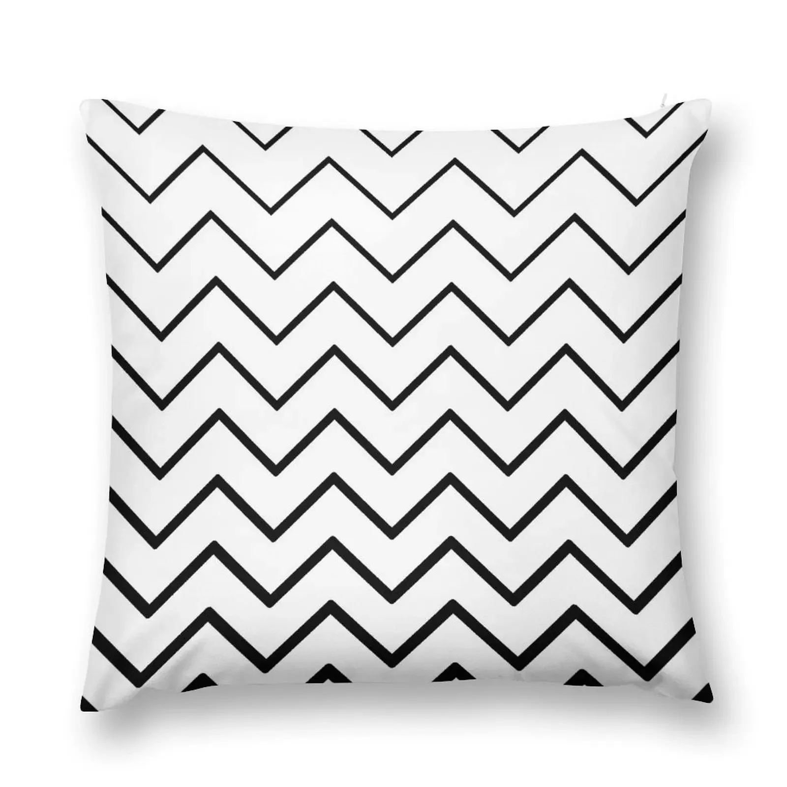 

Zigzag Chevron Pattern (black/white) Throw Pillow anime girl Custom Cushion Photo Sofa Covers christmas pillow case pillow