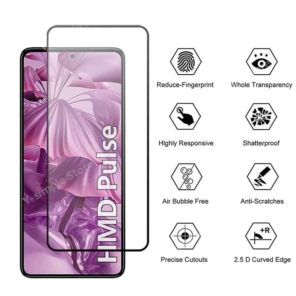 4/2Pcs Tempered Glass For HMD Pulse Pro Screen Protector Explode Proof Front film For HMD Pulse Plus Glass